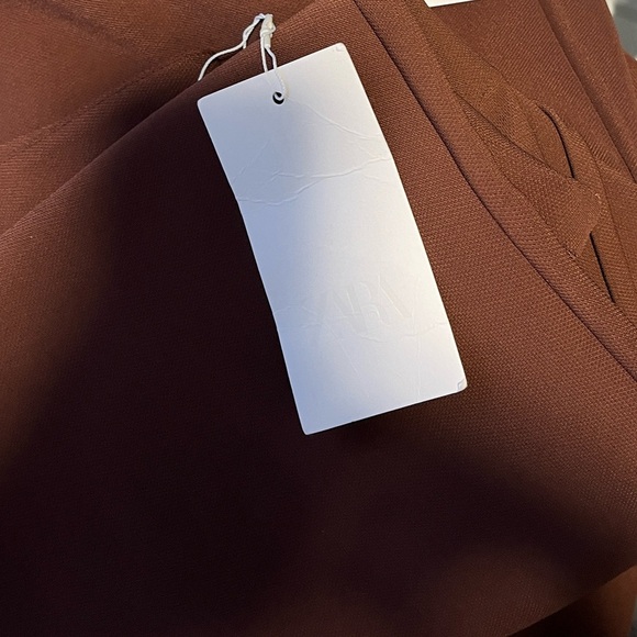 NWT ZARA 2025 collection wide leg crepe pants size L 
🚨FIRM FIRM NO DISCOUNT - Picture 14 of 14